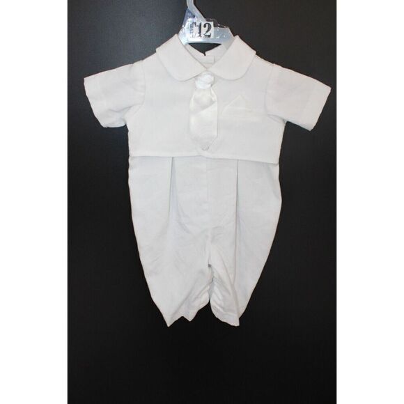 Little Things Mean Alot One Piece White Tux Size 3m - Picture 1 of 8